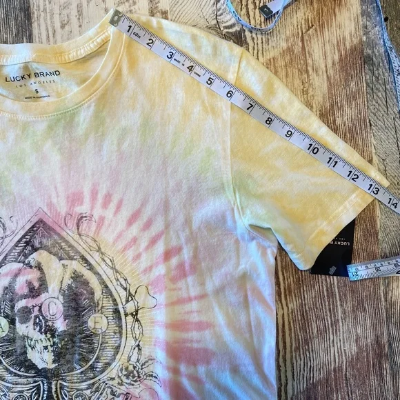 LUCKY BRAND womans graphic T-short sleeve tie dye size small NWT - Picture 6 of 11